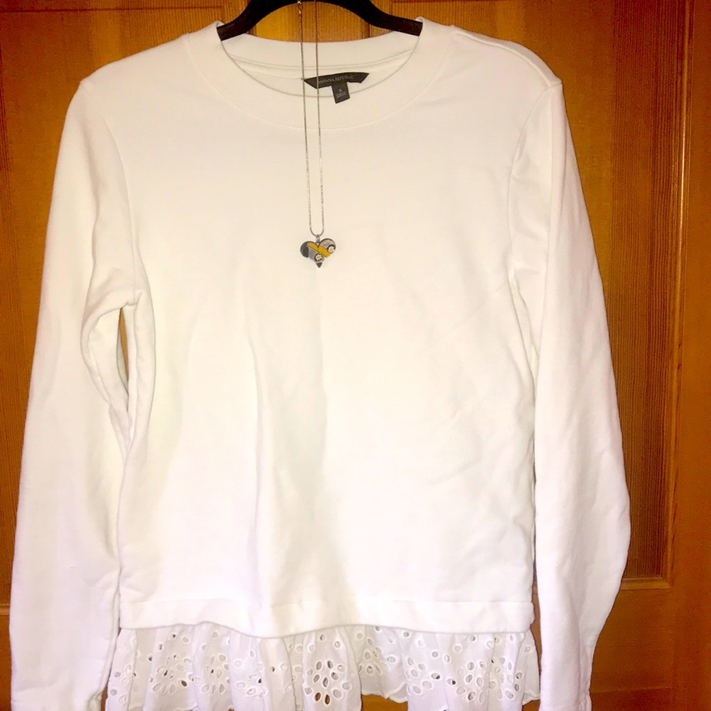 Banana republic sweater & blouse